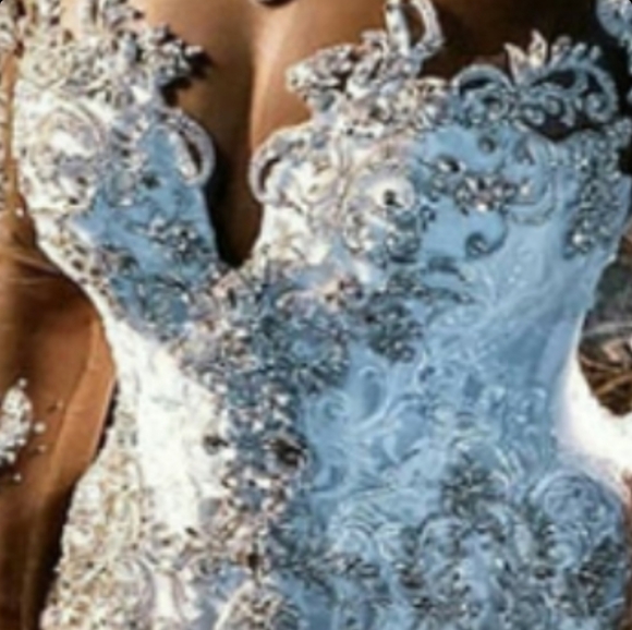 Rhinestones Wedding Dress - Picture 2 of 3